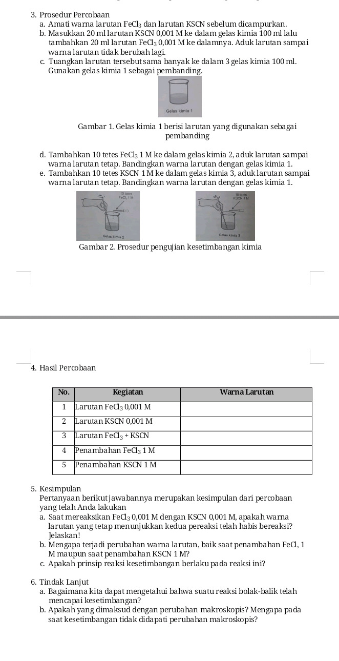 Fecl And Kscn
